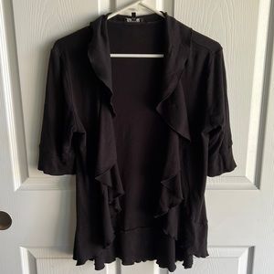 Express ruffled cardigan